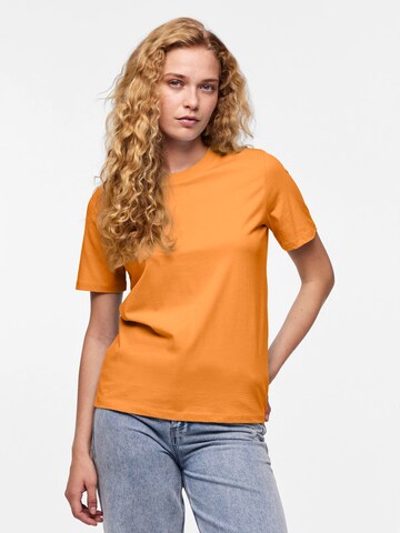 PIECES Shirt 'RIA' in Oranje: voorkant