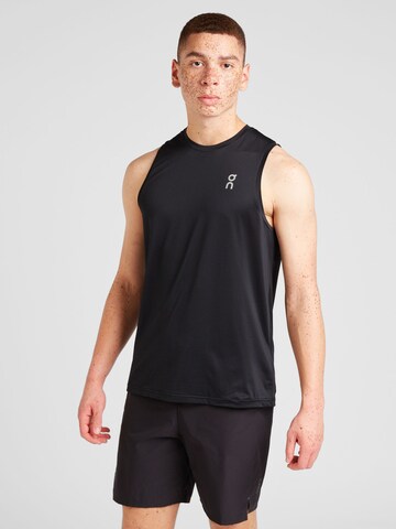 On Performance Shirt in Black: front