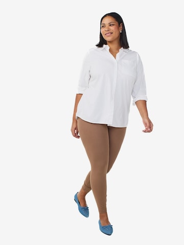 Zizzi - Skinny Leggings em castanho