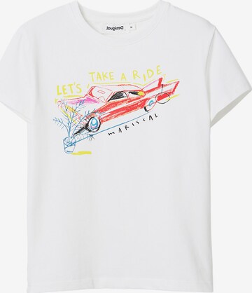 T-shirt Desigual en blanc : devant