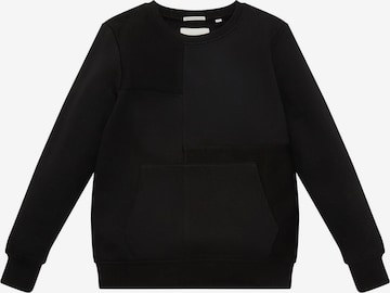 TOM TAILOR Sweatshirt in Black: front