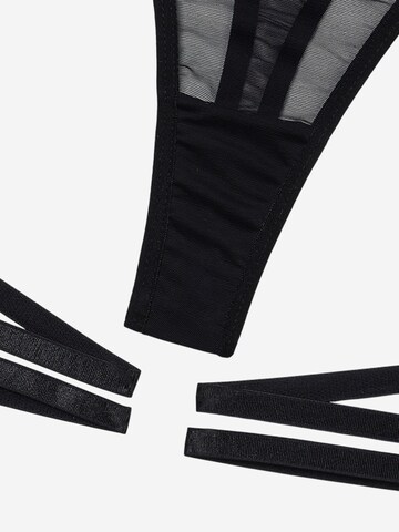 Magicshe Lingerie Bodysuit 'Sexy Spitzen Dessous-Sets mit Beinringen' in Black