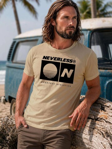 Neverless Shirt 'Sunset Sport Logo'‌‌‌‌‌‌‌‌‌ in Beige