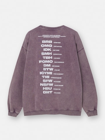 Pull&Bear Sweatshirt i röd