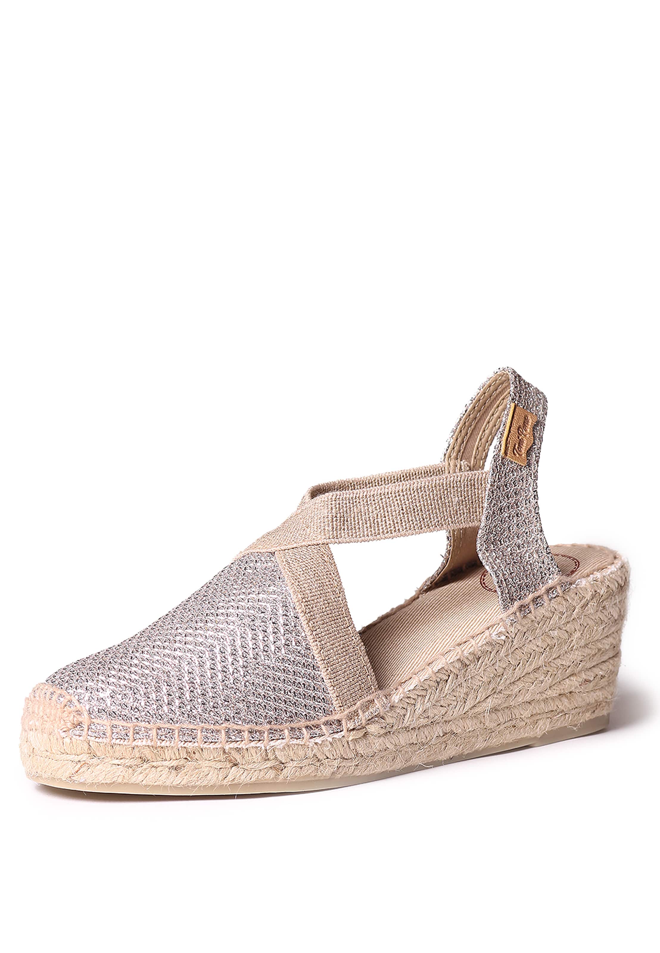 Sandale 'TRITON' de la Toni Pons pe argintiu: față