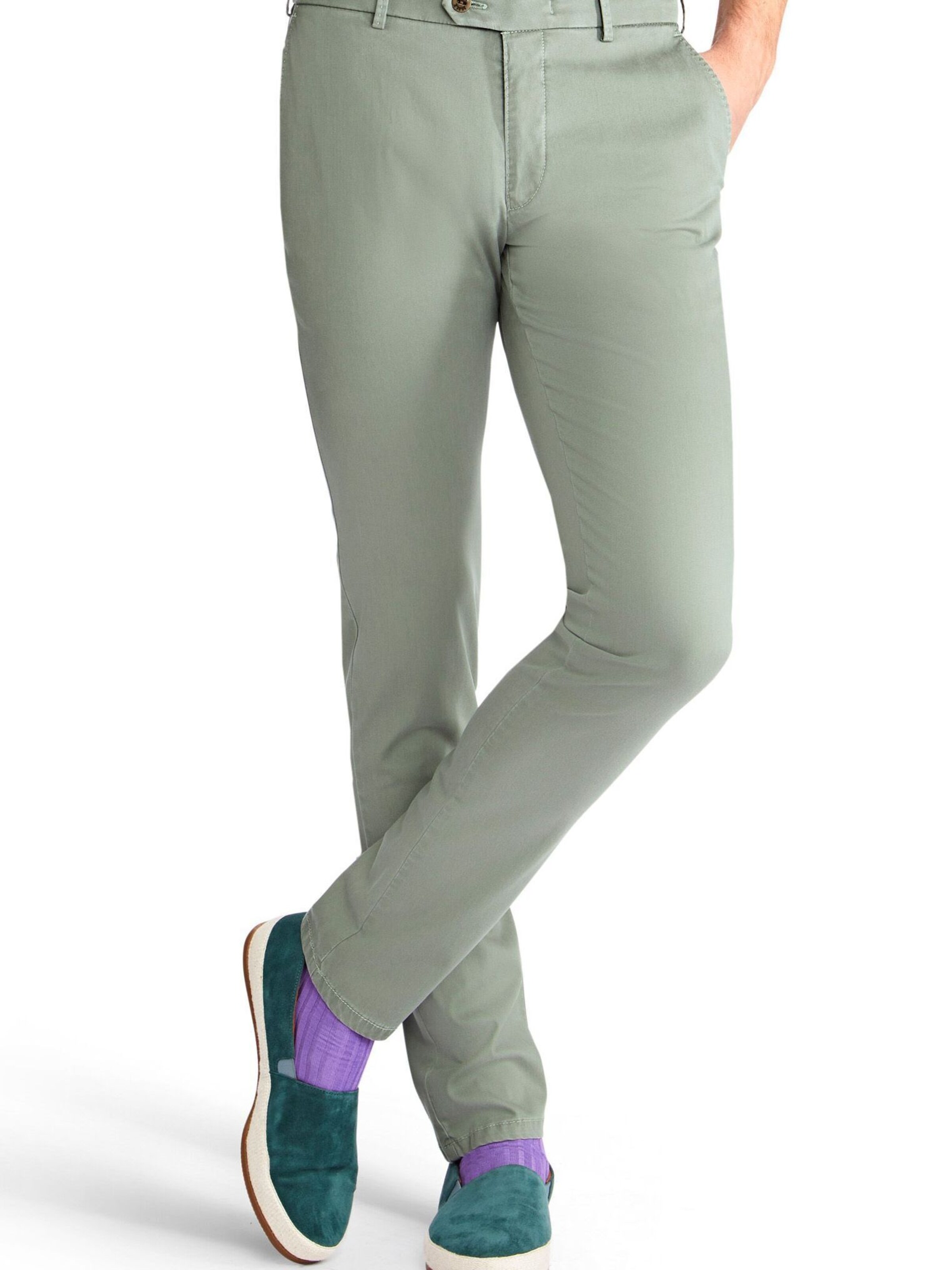 Regular Pantalon chino 'Lupus' MMX Germany en vert : devant
