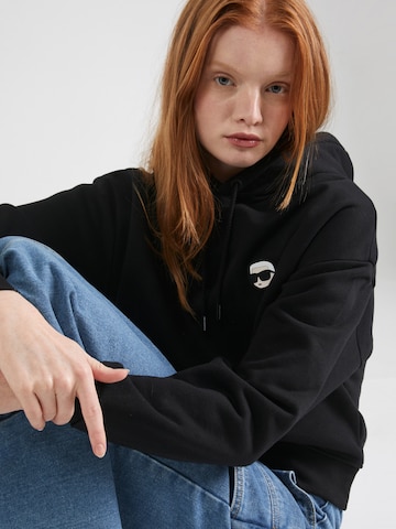 Karl Lagerfeld Sweatshirt 'IKONIK' in Black