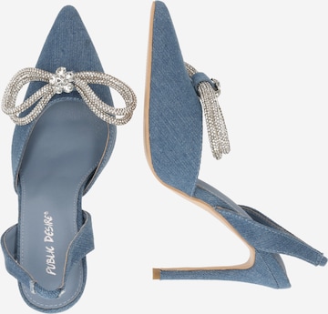 Public Desire Slingpumps 'MIDNIGHT' in Blau