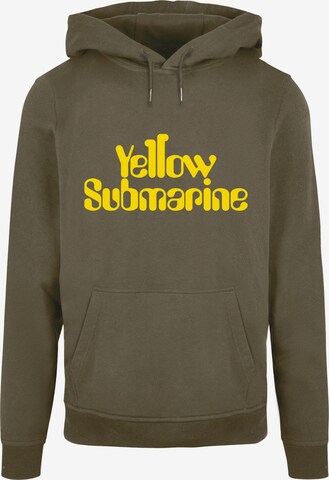 Merchcode Sweatshirt 'Yellow Submarine' in Grün: predná strana