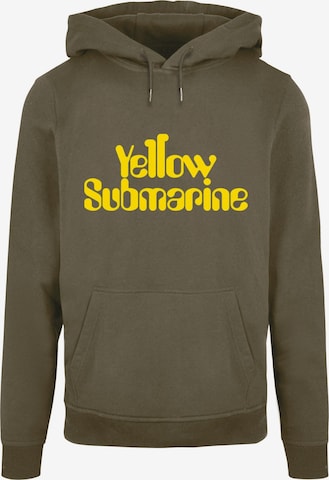 Merchcode Sweatshirt 'Yellow Submarine' in Groen: voorkant