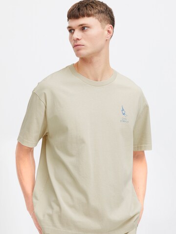 !Solid T-shirt 'Ismail' i beige: framsida