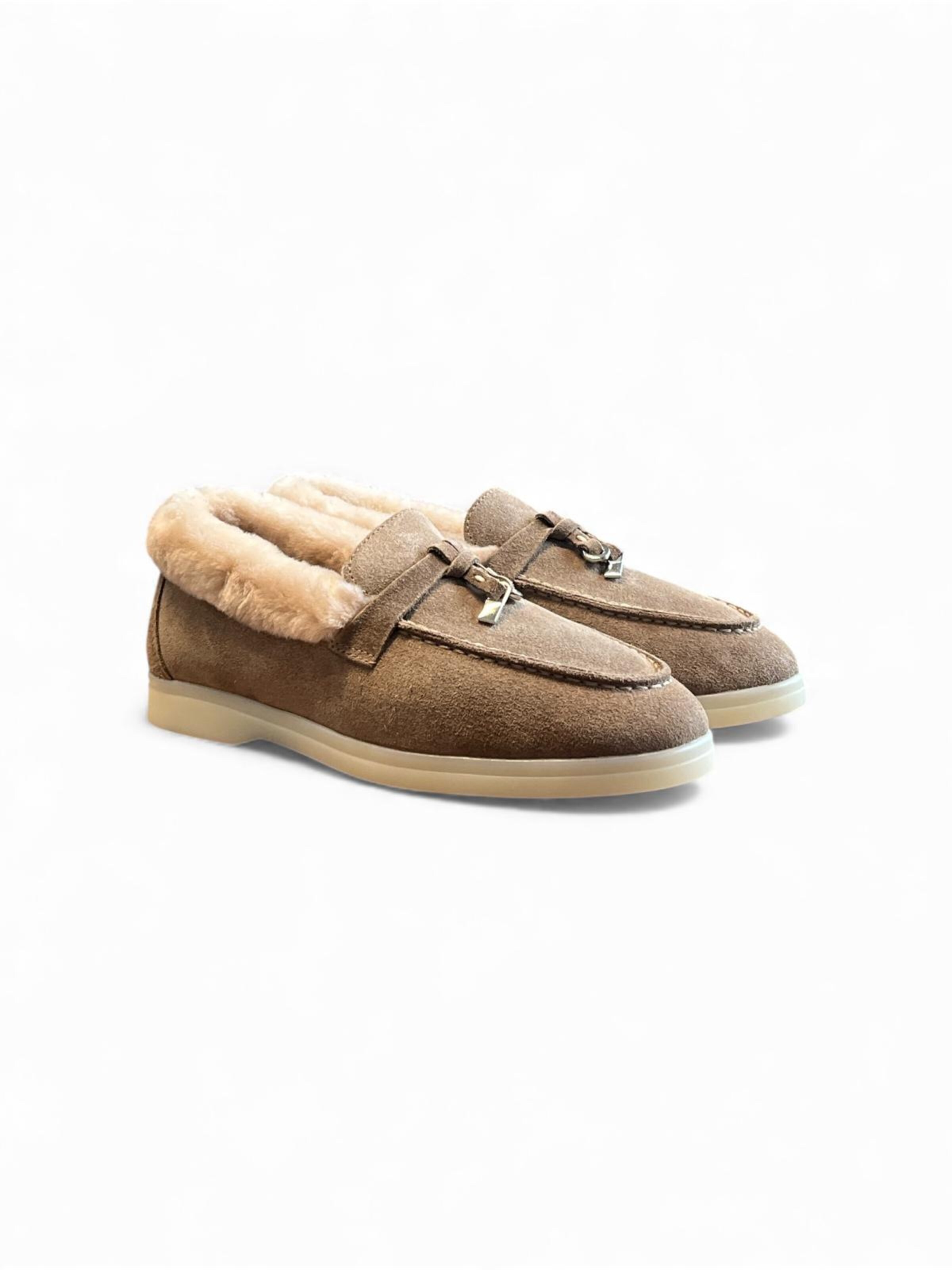 Begoria Slippers 'Suede' in Brown