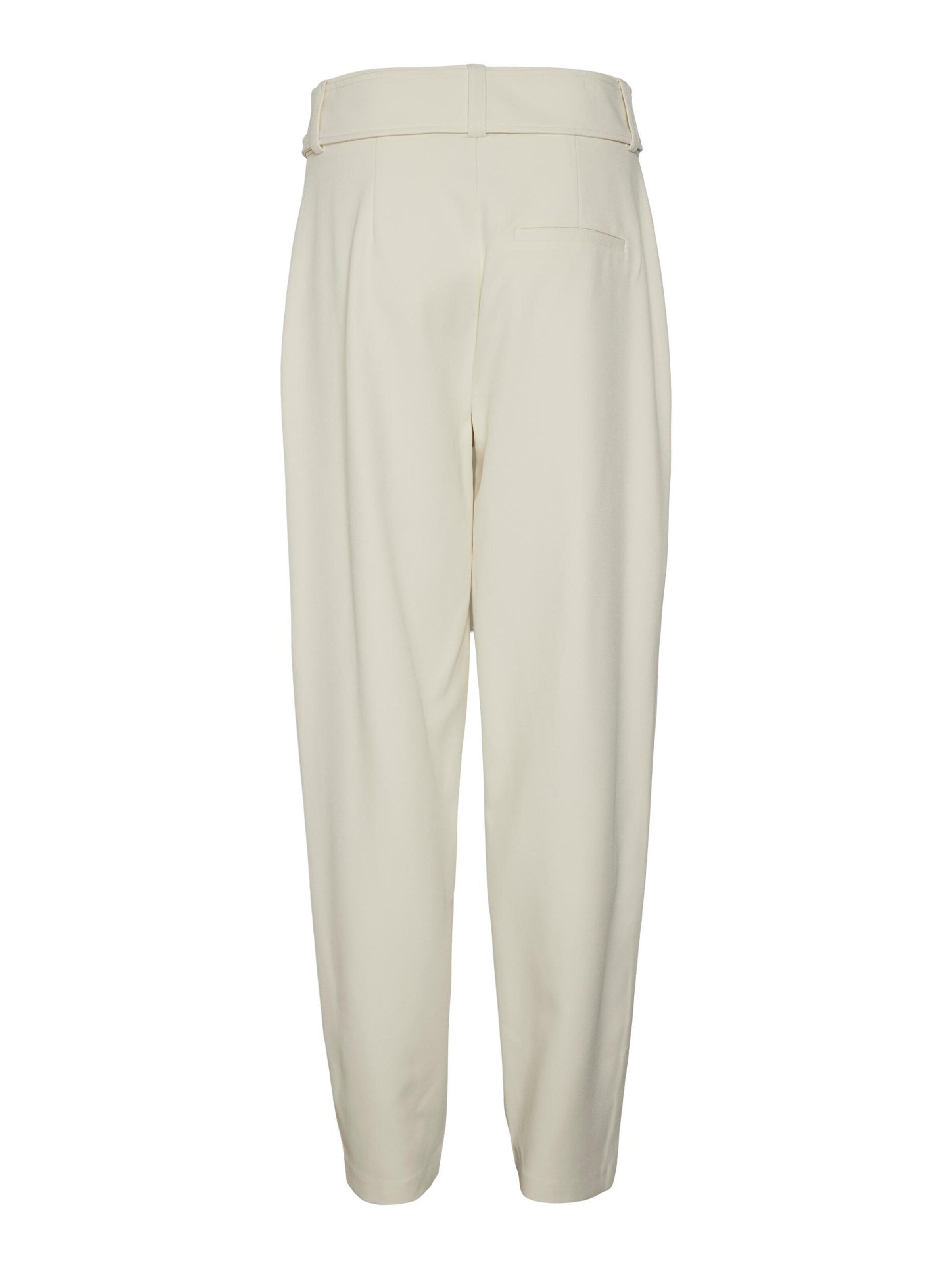 VERO MODA Loosefit Élére vasalt nadrágok 'Ulia' - bézs