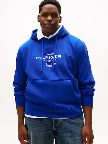 Tommy Hilfiger Big & Tall Mikina – modrá: přední strana