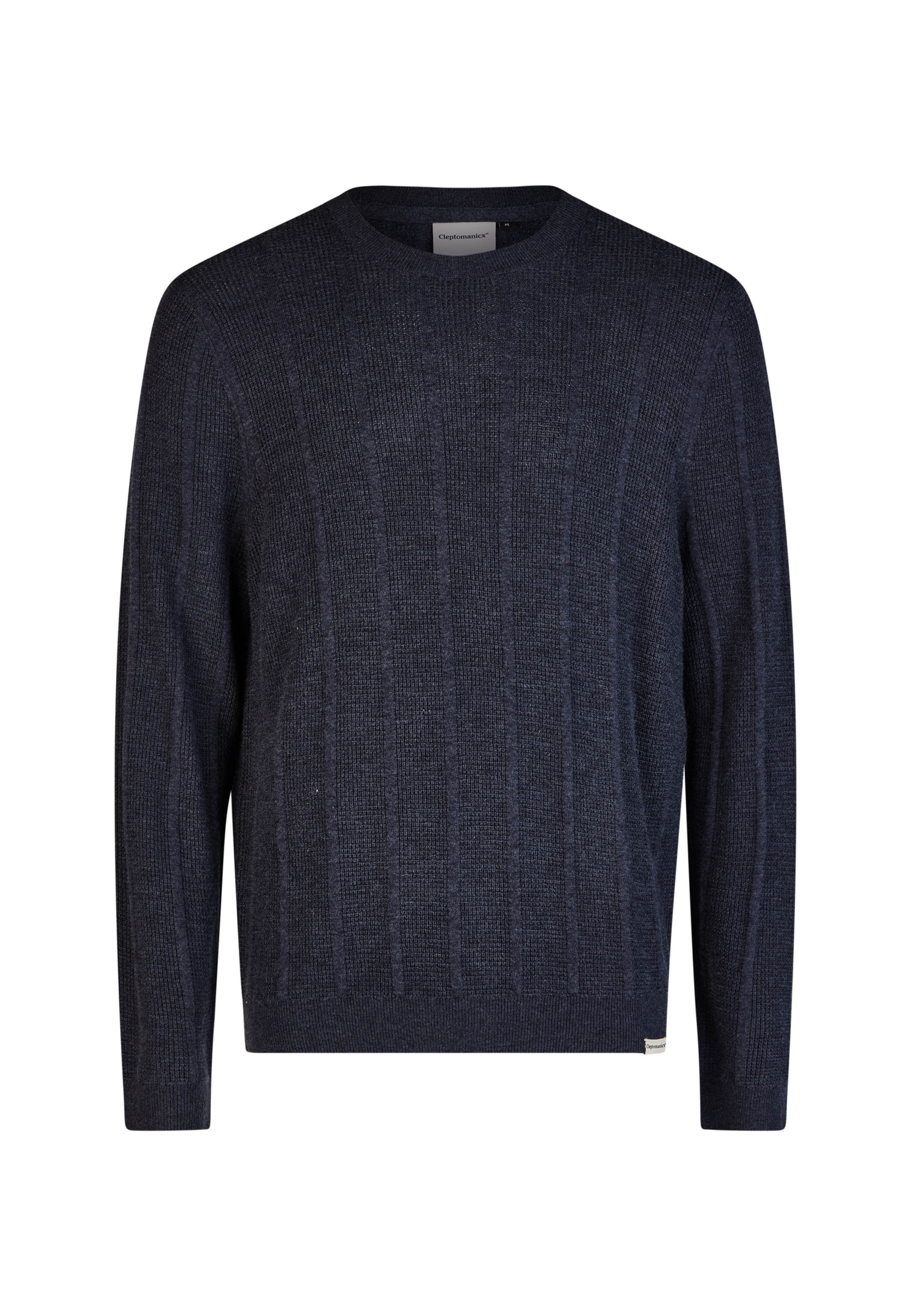 Cleptomanicx Pullover in Blau: Vorderseite