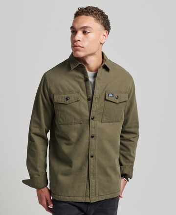 Coupe regular Chemise 'Miller' Superdry en vert : devant