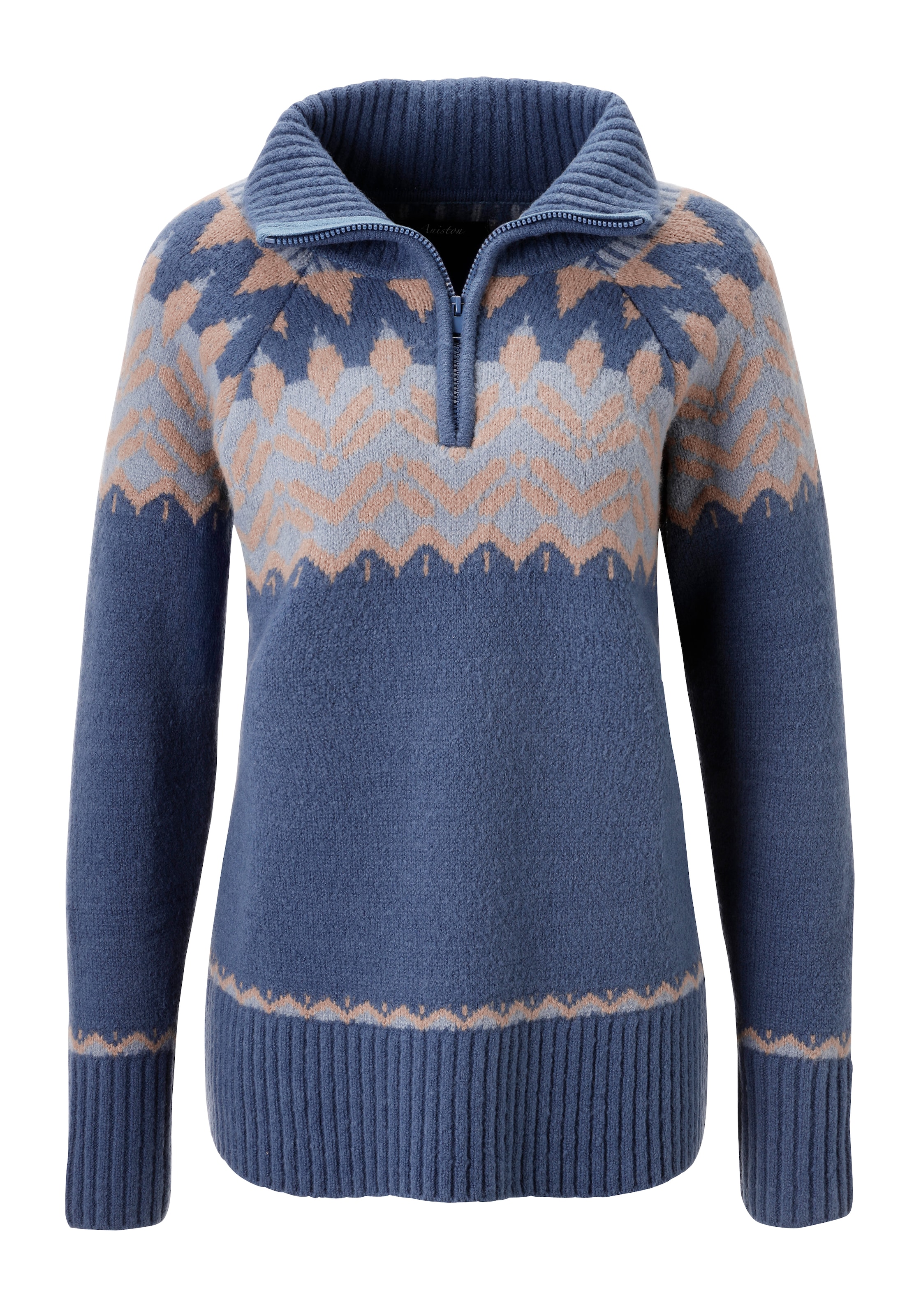Aniston CASUAL Sweater in Blue: front