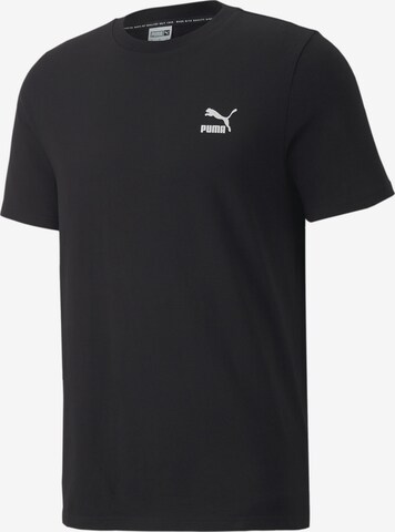 PUMA - Camiseta en negro: frente