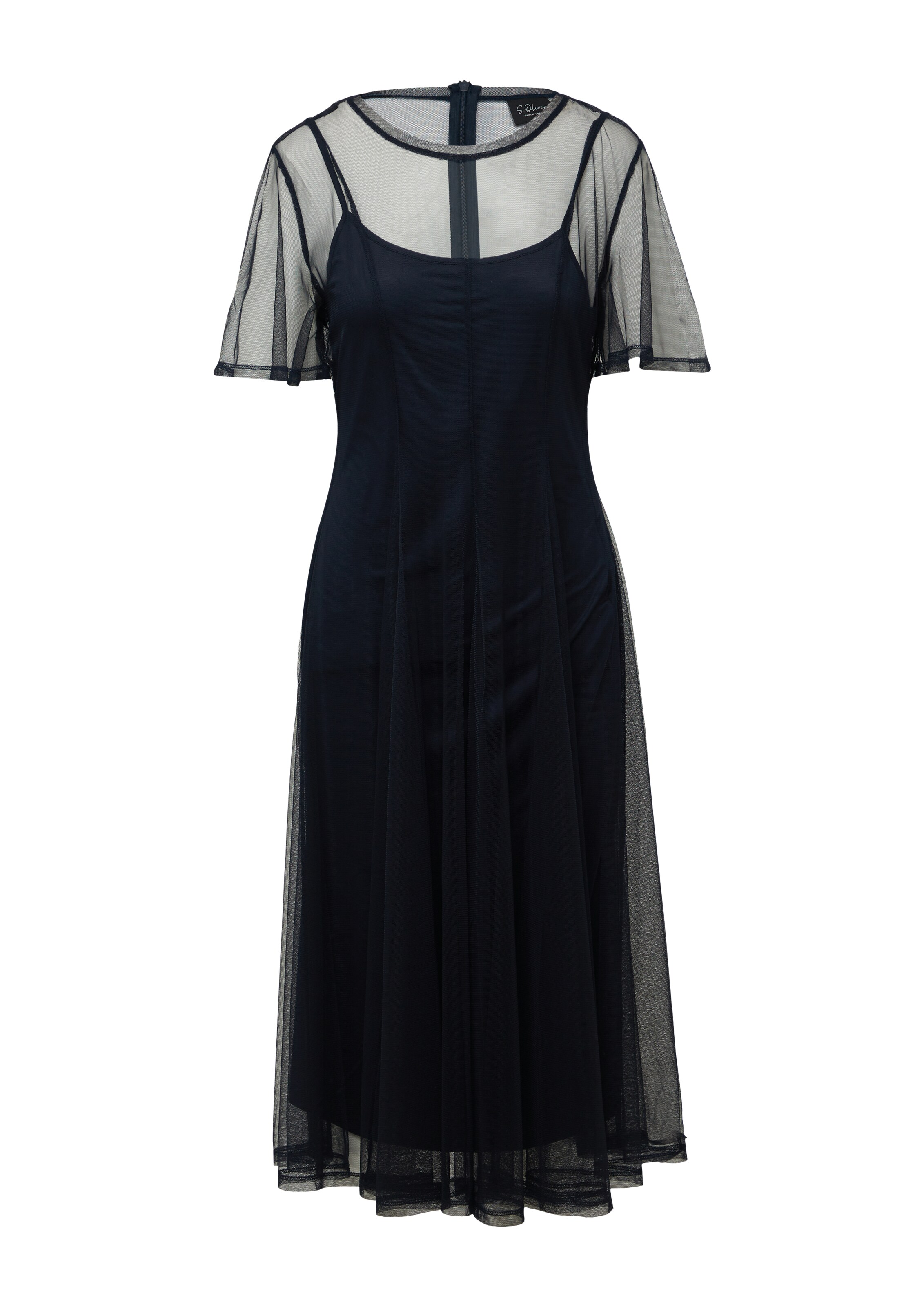 s.Oliver BLACK LABEL Jurk in Blauw: voorkant