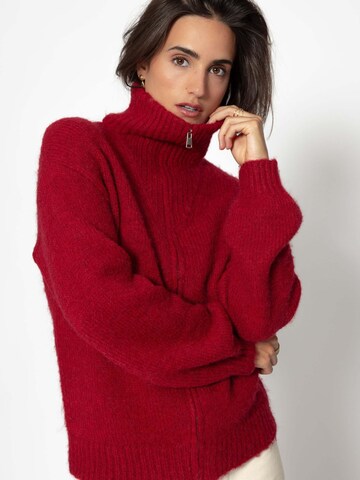 SASSYCLASSY Oversized Cardigan in Red