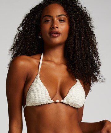 Hunkemöller Triangle Bikini Top 'Maui' in White: front