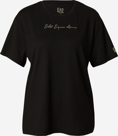 EA7 Emporio Armani T-shirt i guld / svart, Produktvy