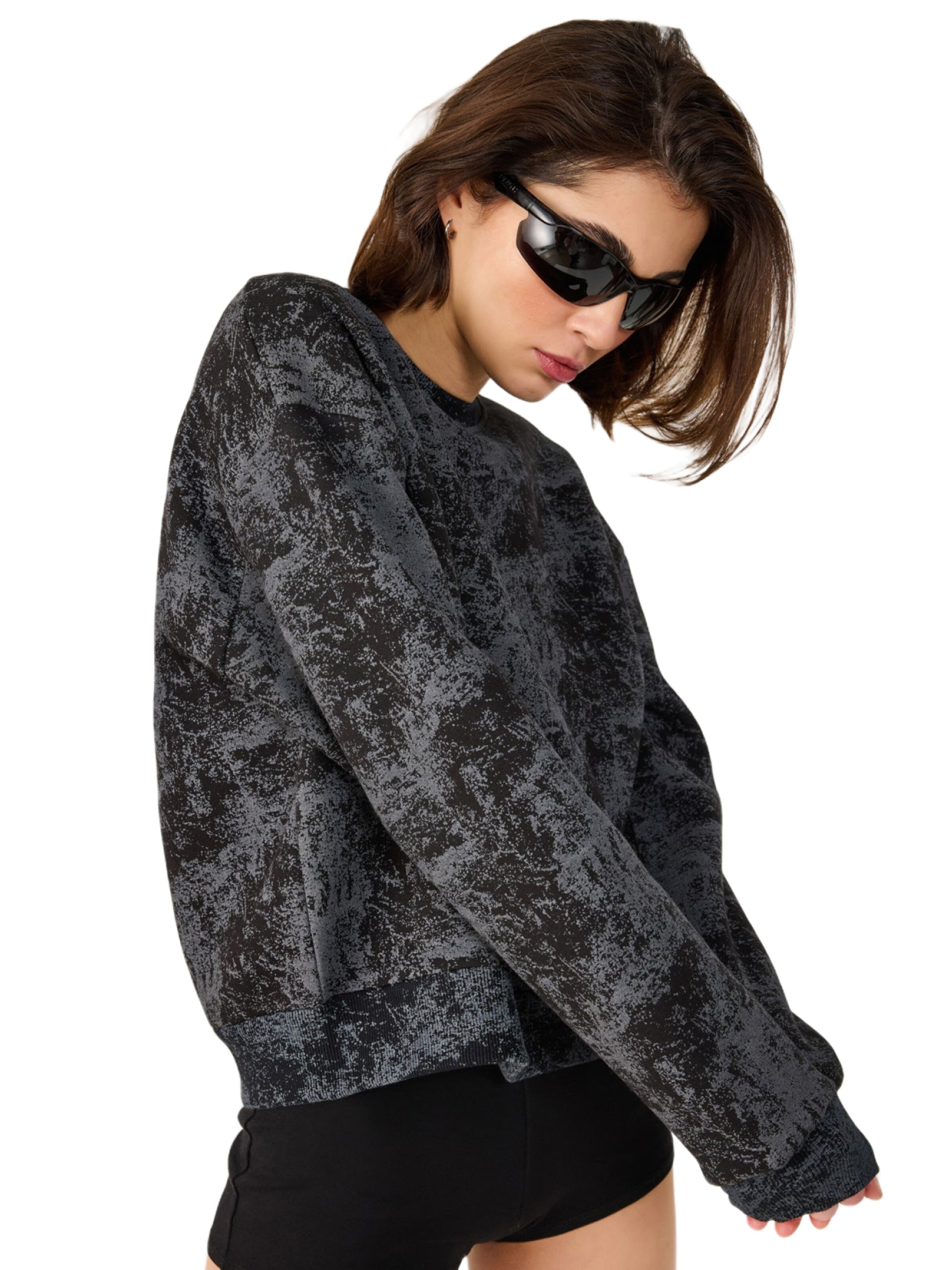 No Matter What Sweatshirt in Schwarz