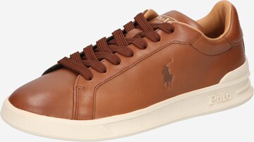 Sneaker bassa di Polo Ralph Lauren in marrone: frontale