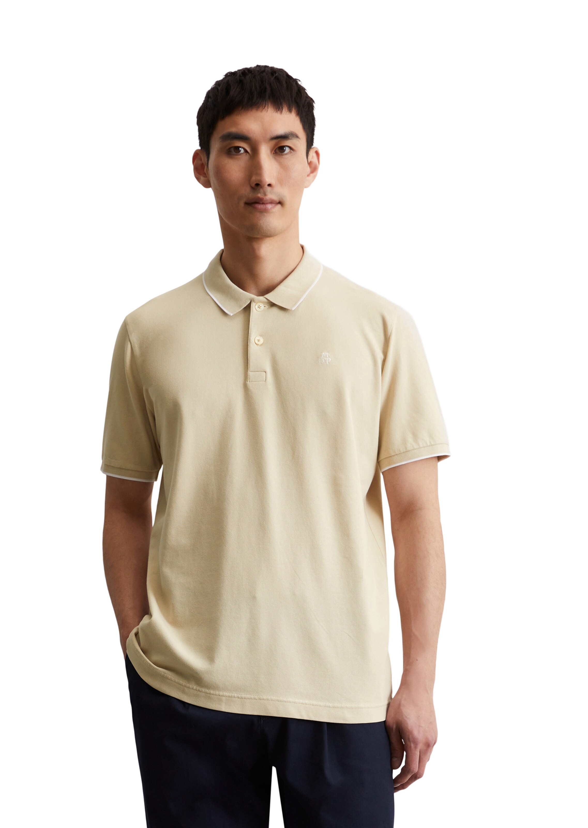 Marc O'Polo Shirt in Beige: front