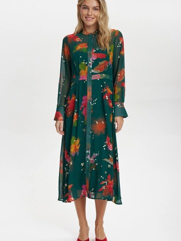 NÜMPH Kjole 'Kyndall' i grøn: forside