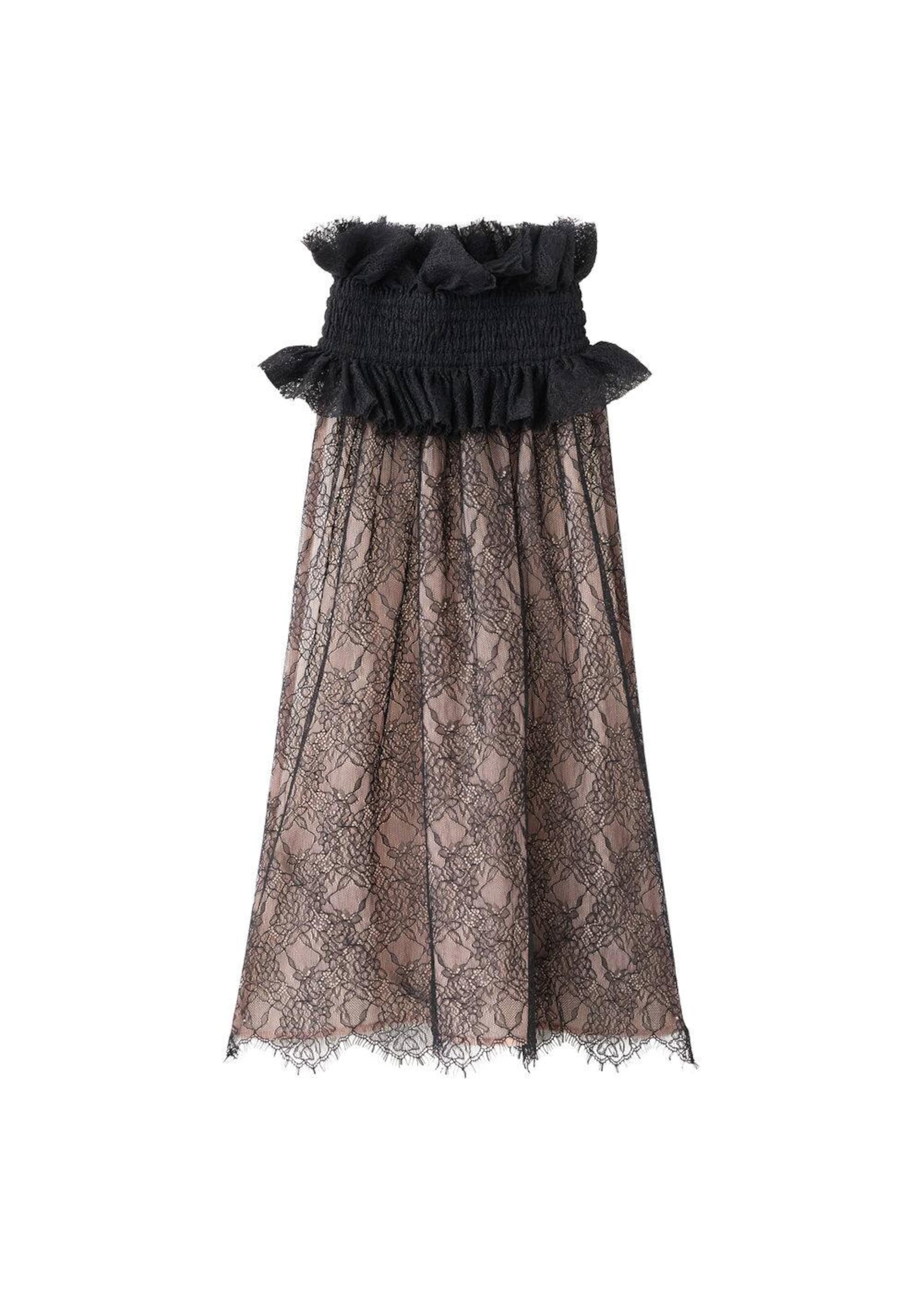 MANGO Top 'Barquete' in Schwarz: Vorderseite