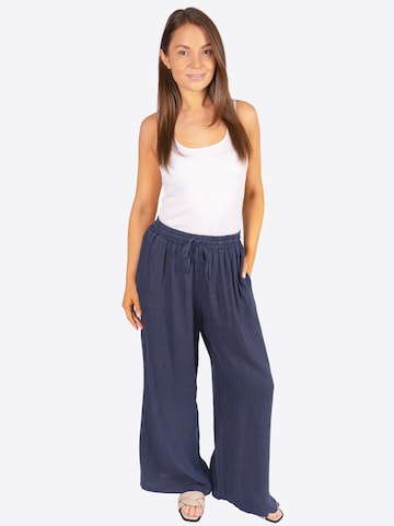 Wide Leg Pantalon 'Perla' Seasons of April en bleu
