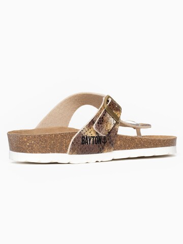 Bayton T-Bar Sandals 'Mercure' in Beige