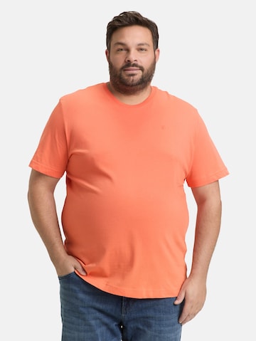 TOM TAILOR Men + T-Shirt in Orange: Vorderseite
