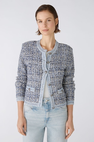 OUI Gebreid vest in Blauw: voorkant