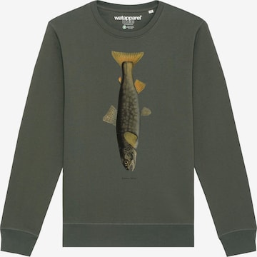 Felpa 'Forelle' di Watapparel in verde: frontale