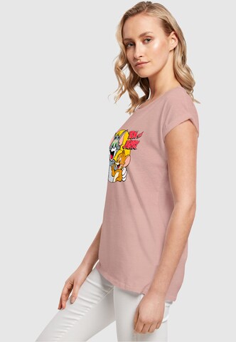 ABSOLUTE CULT Shirt 'Tom And Jerry - Thumbs up' in Roze