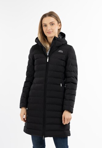 ICEBOUND Raincoat in Black: front