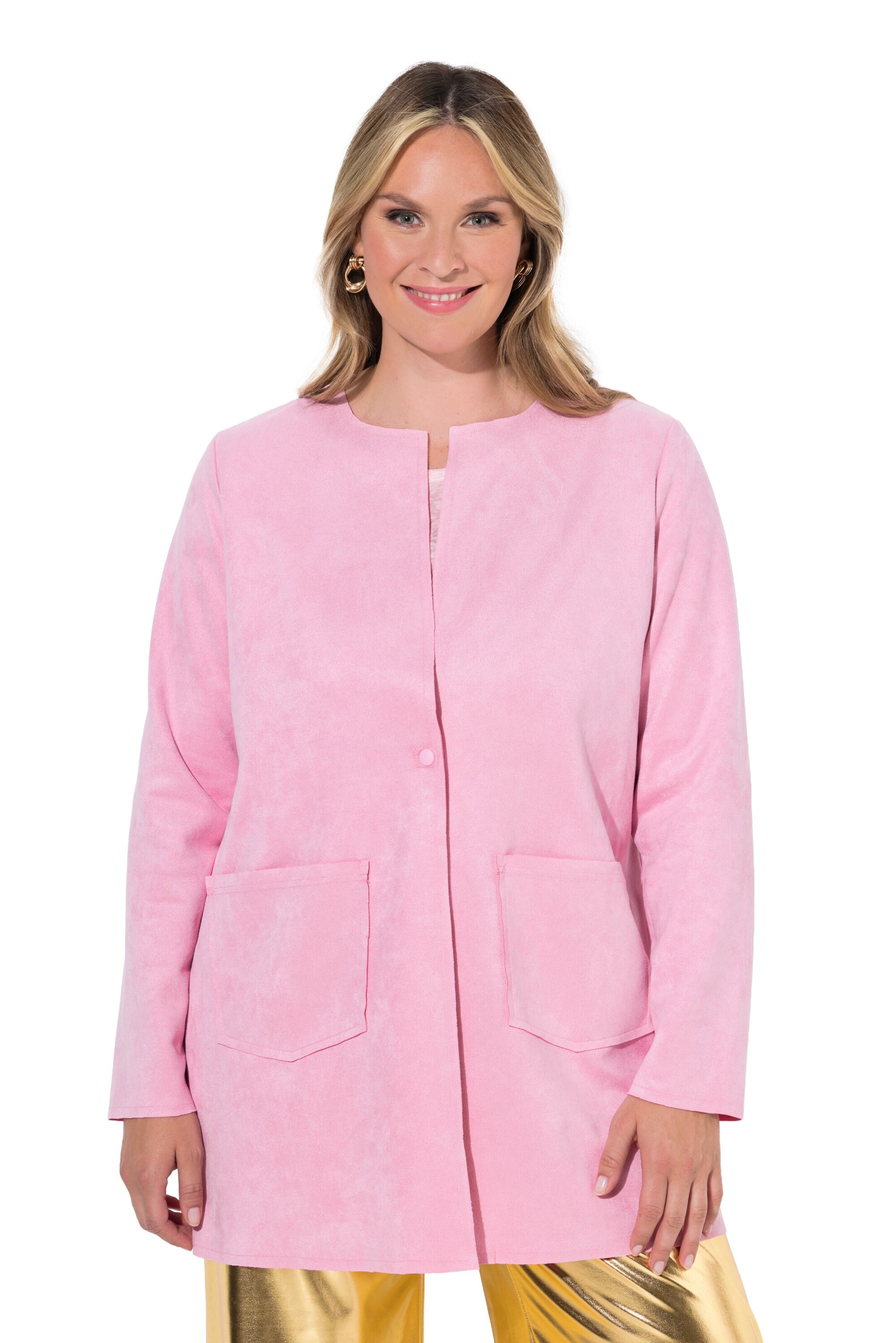 MIAMODA Between-season jacket in Pink: front