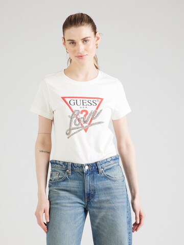 Maglietta di GUESS in bianco: frontale