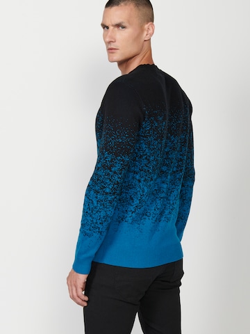KOROSHI - Pullover 'Punto' em azul