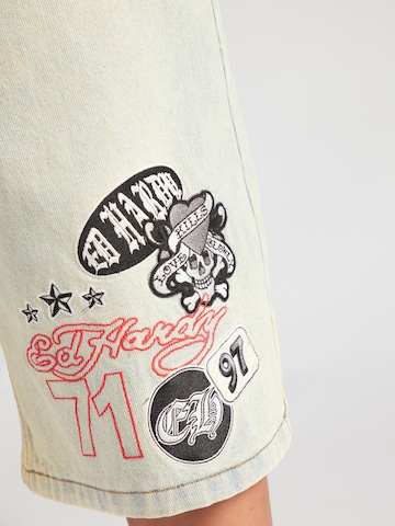 Ed Hardy Свободный крой Джинсы в Синий