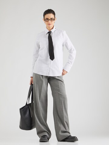 BOSS Loose fit Pleat-front trousers 'Tetiama' in Grey