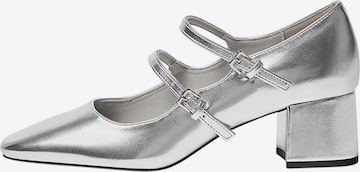 Pull&Bear Официални дамски обувки в сребърно