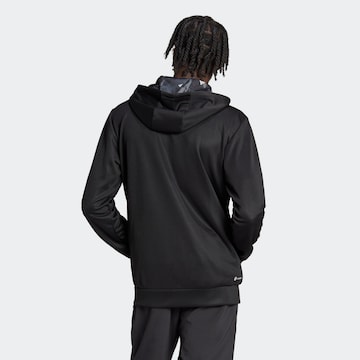 ADIDAS PERFORMANCE Sportsweatjacke 'Train Essentials Seasonal ' in Schwarz