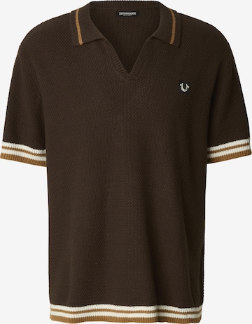 True Religion Trui in Bruin: voorkant