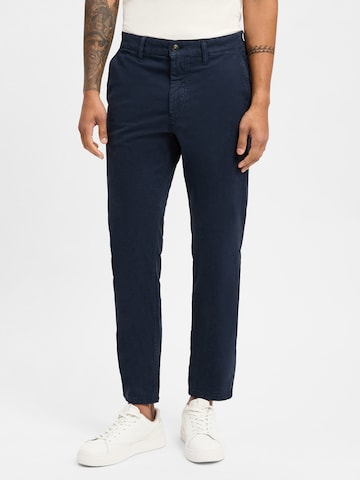 BOSS Regular Chinohose in Blau: Vorderseite