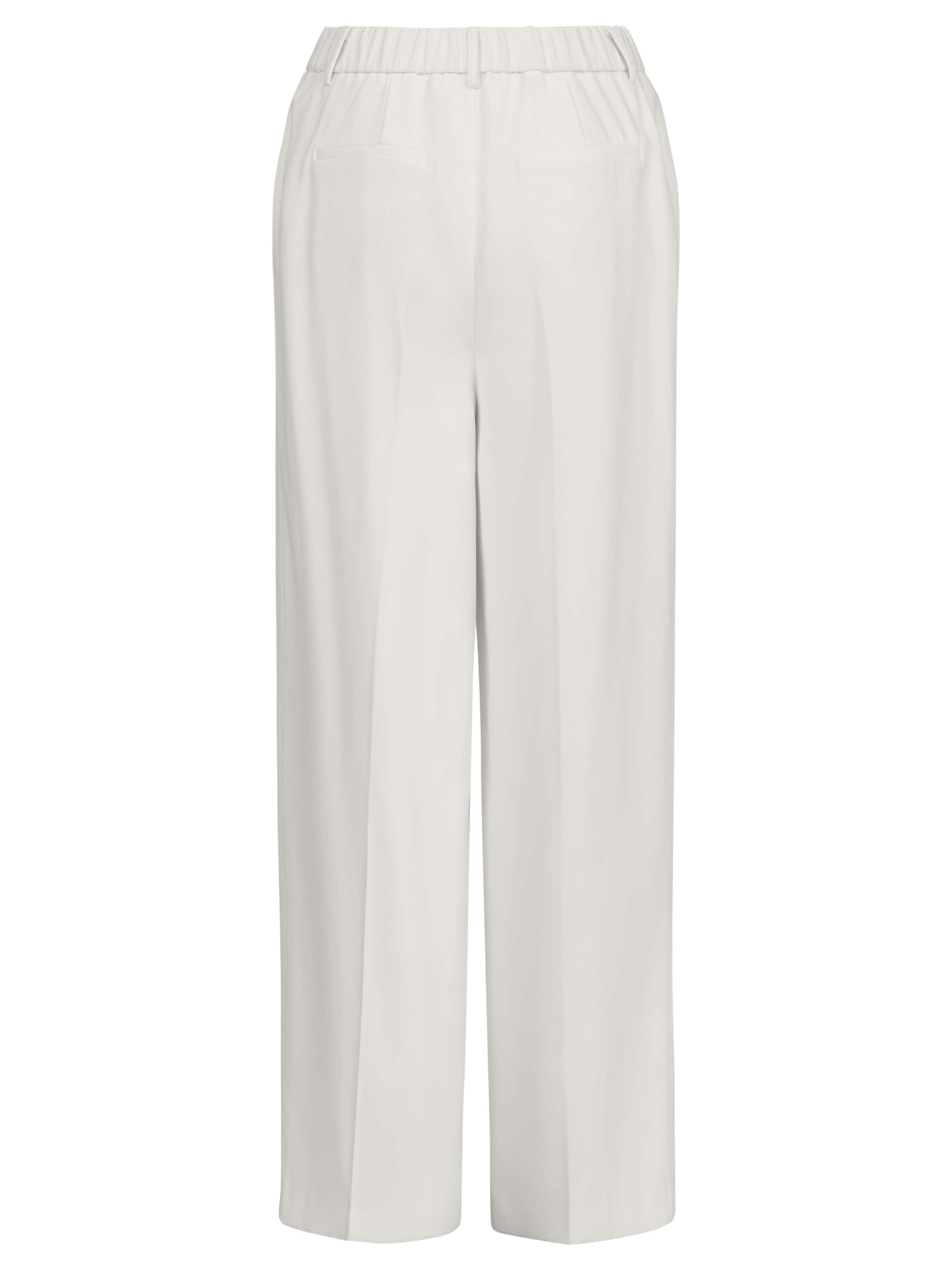 APART Wide leg Pleated Pants in White