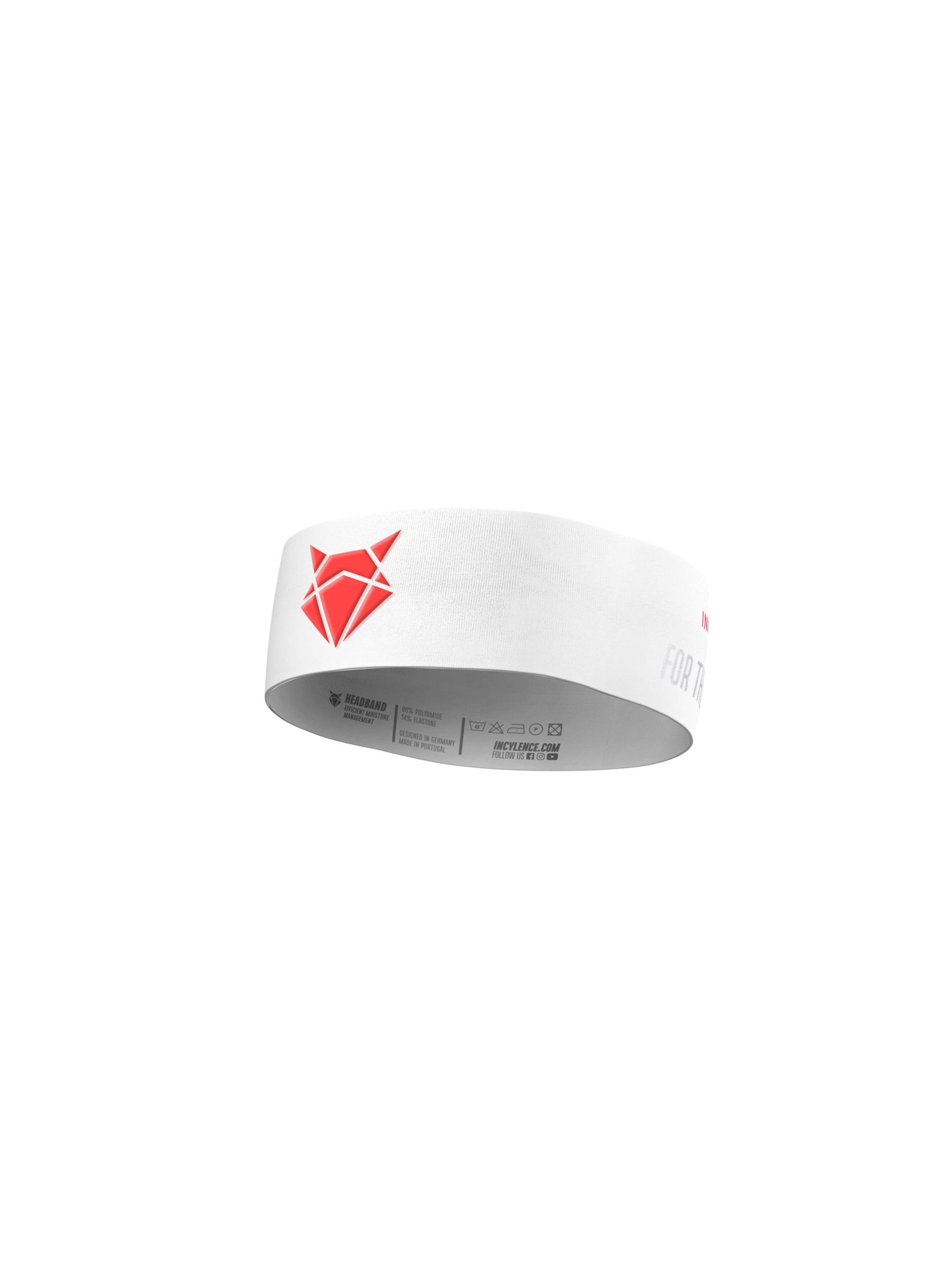 INCYLENCE Athletic Headband in White: front