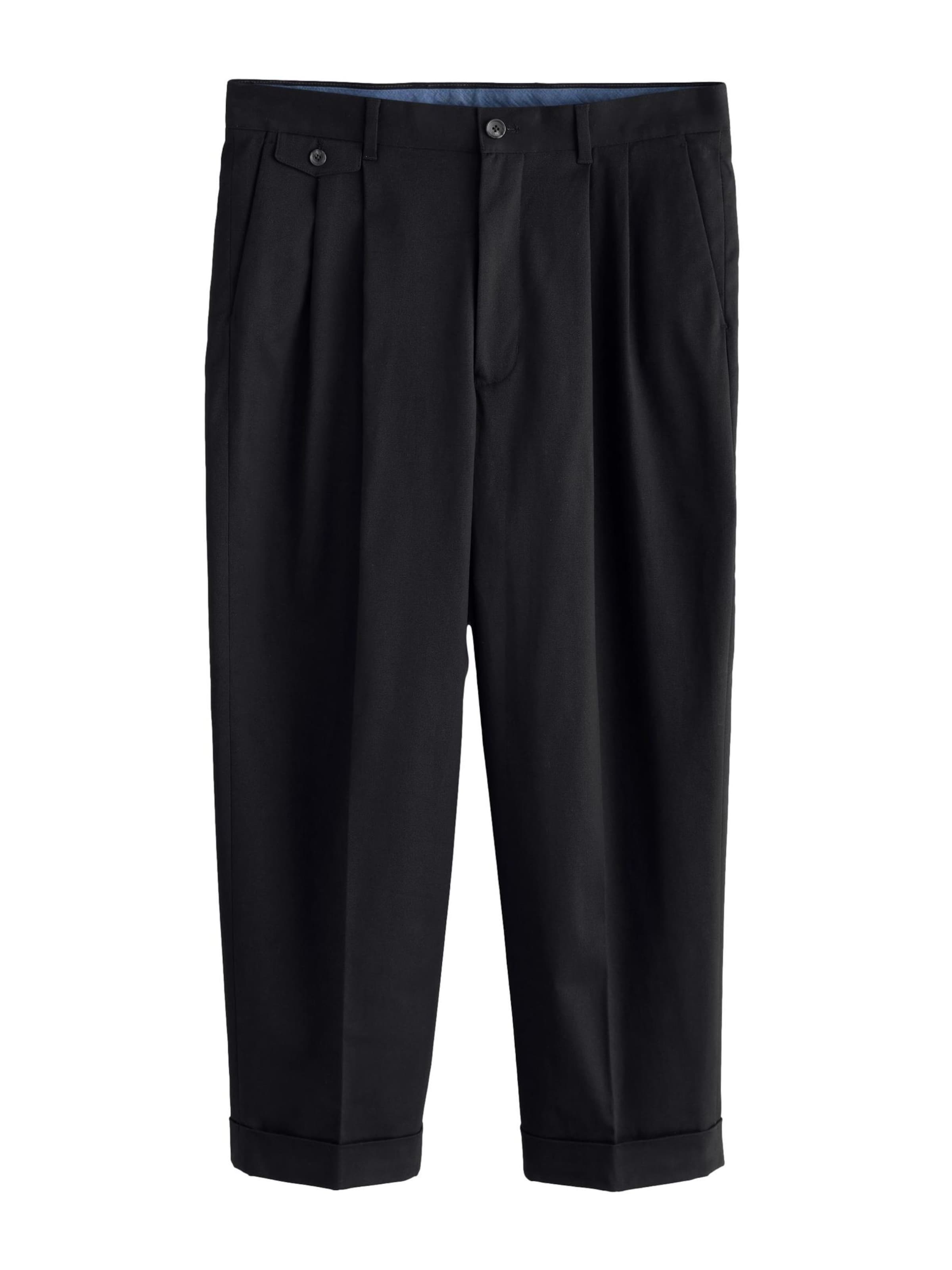 Next Pantalon à pince 'N.Premium' en noir, Vue avec produit